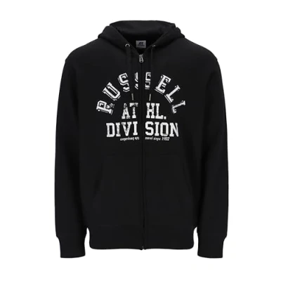 Abbildung von Russell Athletic A30272 IO 099 CASE Zip Through Hoody Sweatshirt Herren Black Größe S