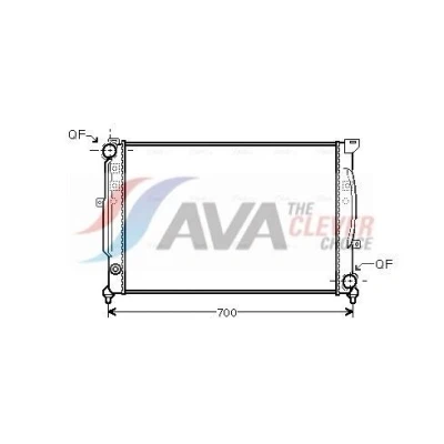 Abbildung von PRASCO AIA2124 Kühler, Motorkühlung Aluminium 630 396 32 mit Schnellkupplungen Kühlrippen mechanisch gefügt AUDI: A6 C5 Avant, A4 B5 Limousine