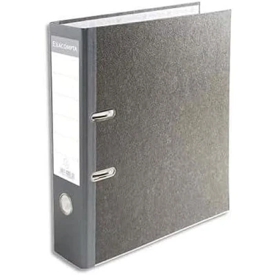 Abbildung von Exacompta 52070E Ordner Wolkenmarmor inklusive Locher. 7 cm breit DIN A4 grauer Rücken Ringordner Aktenordner Briefordner Büroordner Pappordner