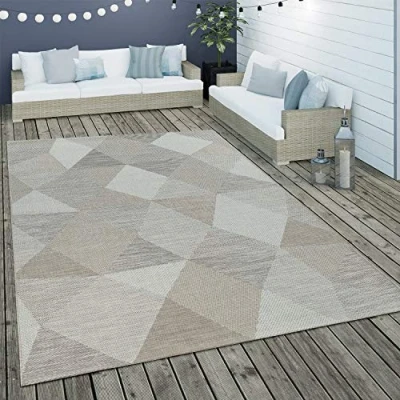 Abbildung von Paco Home Teppich &quot;Kortrijk 743&quot;, rechteckig, Flachgewebe, modernes Design, Pastell Farben, In und Outdoor geeignet