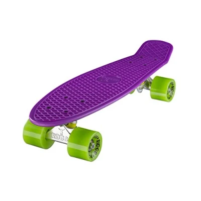 Abbildung von Ridge 22&quot; Mini Cruiser Board Retro Skateboard, komplett, in lila, völlig der EU entworfen und hergestellt