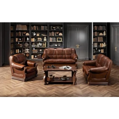 Abbildung von All4All Sofagarnitur Prato 3+2+1 Wohnzimmerset Polstergarnitur 3 sitzer 2 Sessel Elegant mit Holzdekor 11 (3+2+1)