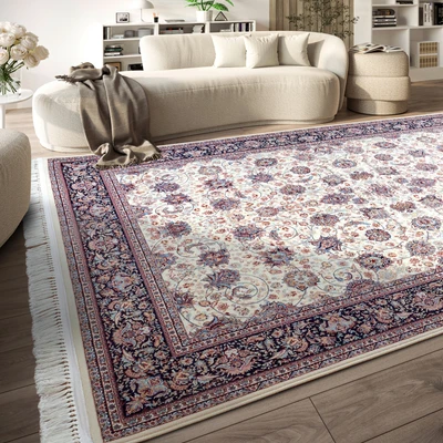 Abbildung von Villeroy &amp; Boch Teppich &quot;Alfred&quot;, rechteckig, Orientalisch, Fransen, Wohnzimmer, Schlafzimmer, Klassisch, Kurzflor