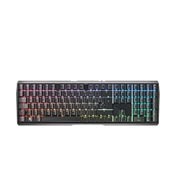 Abbildung von CHERRY MX 3.0S Wireless, kabellose mechanische Gaming Tastatur mit RGB Beleuchtung, Deutsches Layout (QWERTZ), Bluetooth , Funk oder Kabelverbindung, RED Switches, Schwarz