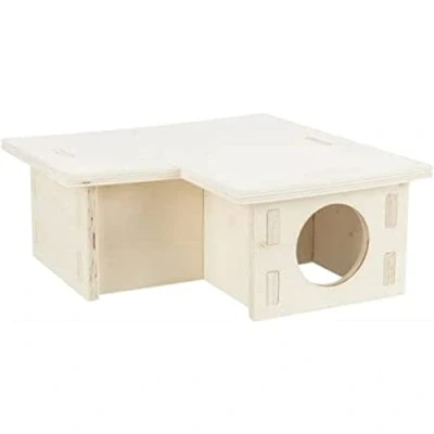 Abbildung von TRIXIE Tierlaufrad Nagerhaus mit 3 Kammern 30x12x30 cm Holz