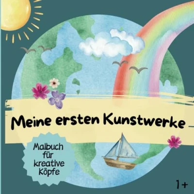 Abbildung von Malbuch für kreative Köpfe: Meine ersten Kunstwerke