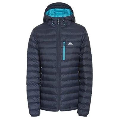 Abbildung von Trespass Arabel, Black, L, Ultraleichte Warme Kompakt Zusammenfaltbare Daunenjacke 80% Daunen für Damen, Large, Schwarz