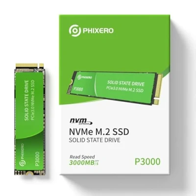 Abbildung von PHIXERO P3000 256GB NVMe M.2 SSD, PCIe 3.0,1800 MB/s Lesen, Interne SSD für Gaming und Alltagsanwendungen