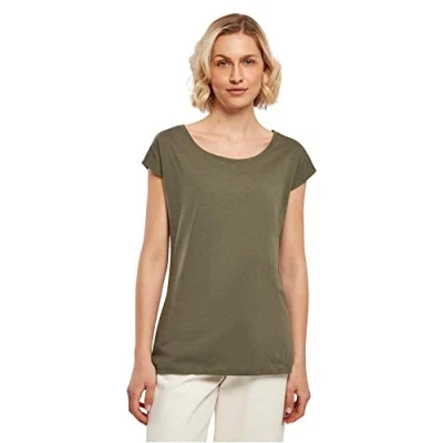 Abbildung von Build Your Brand Rundhalsshirt Ladies&#039; Wide Neck Tee Rundhalsausschnitt