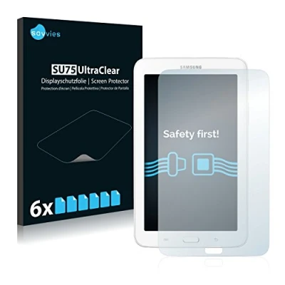 Abbildung von Savvies 6 Stück Schutzfolie für Samsung Galaxy Tab 3 SM T113 Displayschutz Folie Ultra Transparent
