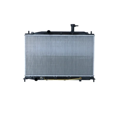 Abbildung von NRF 550098 Kühler, Motorkühlung Aluminium 650 370 19 Kühlrippen gelötet HYUNDAI: ACCENT 3 Stufenheck,