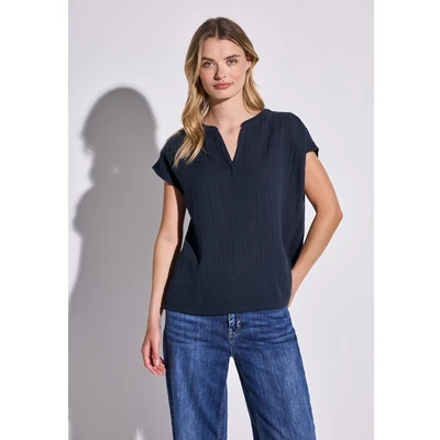 Abbildung von Street One Bluse, Damen, Größe: 40, Blau