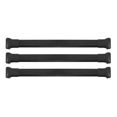 Abbildung von OMAC Dachträger Gepäckträger kompatibel mit VW Caddy 2003 2020 Relingträger Aluminium Schwarz 3X