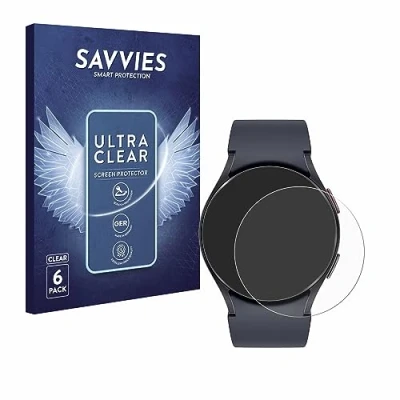 Abbildung von Savvies 6 Stück Schutzfolie für Samsung Galaxy Watch (40 mm) Displayschutz Folie Ultra Transparent