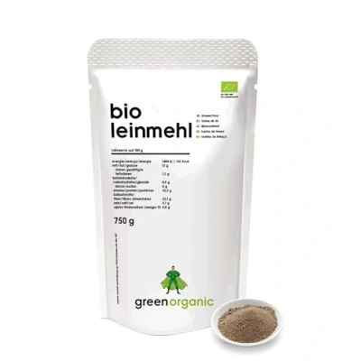 Abbildung von BIO PREMIUM LEINSAMENMEHL Lower Carb, vegan, entölt, eiweißreich, ballaststoffreich, Diät geeignet, Pflanzen Protein, paleo, fair und nachhaltig, 750 g