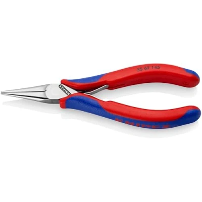Abbildung von KNIPEX Elektronik Greifzange mit Mehrkomponenten Hüllen spiegelpoliert 145 mm 35 62