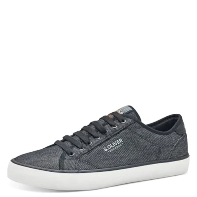 Abbildung von s.Oliver Herren Sneaker flach mit Schnürsenkeln Low Top, Schwarz (Black), 42 EU