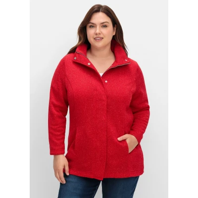 Abbildung von Sheego Strickjacke, Damen, Größe: 44, Rot