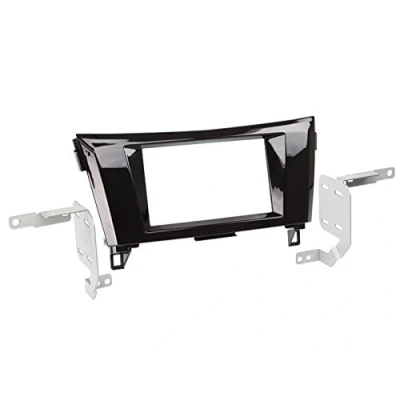 Abbildung von 2 DIN Radioeinbauset Blende Radioanschlusskabel Antennenadapter Komplettset für Nissan Qashqai J11 ab 02/2014 Piano Black