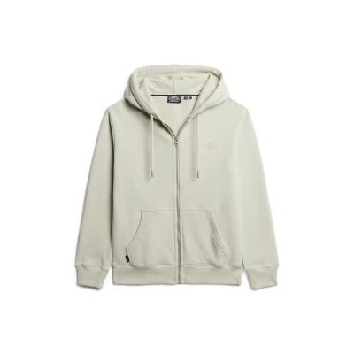 Abbildung von Superdry Herren Essential Logo Zip Hoodie Sweatshirt, Beige (Light Stone Beige), XXL
