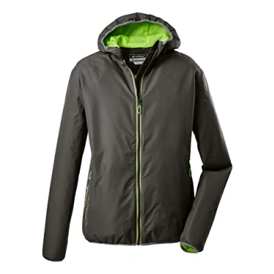 Abbildung von killtec Herren Funktionsjacke mit Kapuze, packbar Trin MN JCKT A, grünanthrazit, 3XL, 36866 000