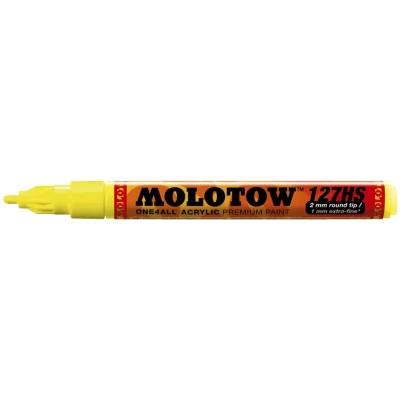 Abbildung von Molotow One4All 127HS Acryl Marker Neon Set (2,0 mm Strichstärke, hochdeckend und permanent, UV beständig, für fast alle Untergründe) 6 Stück sortiert