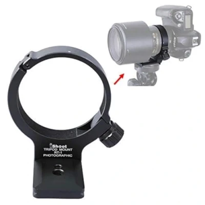 Abbildung von iShoot Stativring Stativschelle Objektiv Montage Stativ Stützring für Nikon RT 1 Nikkor AF S 300mm F/4E PF ED VR and 70 200mm F/4G VR, Halterungsring ist Arca Swiss Fit Schnellwechselplatte