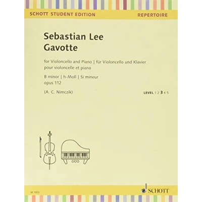 Abbildung von Gavotte: op. 112. Violoncello und Klavier. (Schott Student Edition Repertoire)