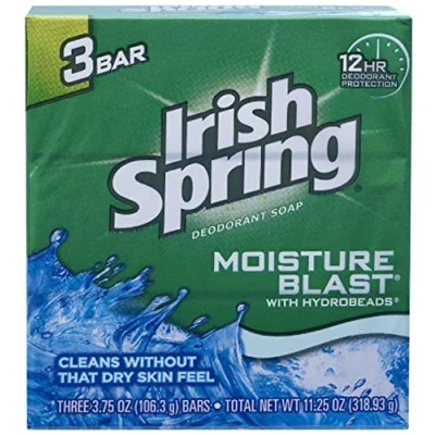 Abbildung von Irish Spring Moisture Blast Deodorant Soap (Pack of 3)