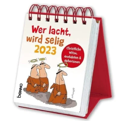 Abbildung von Wer lacht, wird selig 2023: Christliche Witze, Anekdoten &amp; Aphorismen