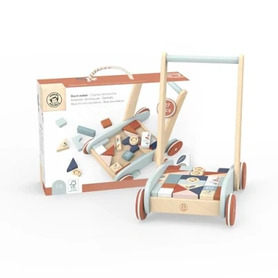 Abbildung von speedy monkey Lauflernwagen Gehhilfe, aus Holz, FSC® schützt Wald weltweit