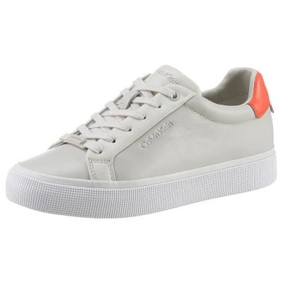 Abbildung von Calvin Klein VULC LACE UP DIAMOND FOXING Plateausneaker mit Kontrastbesatz an der Ferse, Freizeitschuh, Halbschuh, Schnürschuh