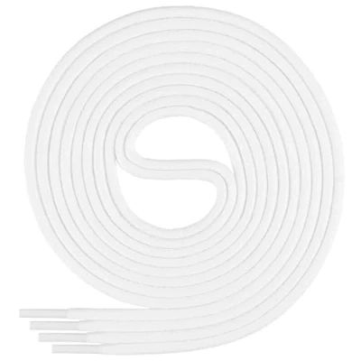 Abbildung von Di Ficchiano gewachste runde weiße Schnürsenkel, Schuhband, Laces, Durchmesser 2 4 mm für Businessschuhe, Anzugschuhe und Lederschuhe Farbe: white Länge: 90cm