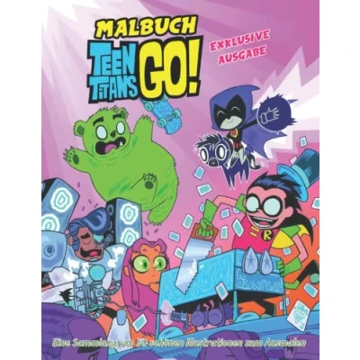 Abbildung von Malbuch _ Teen Τitans! Eine Sammlung von 50 schönen Illustrationen zum Ausmalen