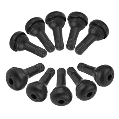 Abbildung von Gummi Ventile, Snap In Gummiventile 10 Stück Auto TR415 Rad einrasten Reifen Reifenventilschaft Kurzes Gummiventil für Fahrrad Motorrad Reparatur