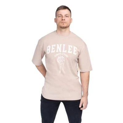 Abbildung von Benlee Lieden Tshirt print, Herren, Größe: Medium, Sand white