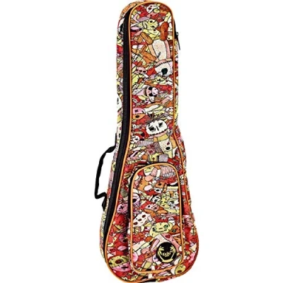 Abbildung von ORTEGA Gigbag für Konzert Ukulelen mit Schultergurten Voodoo Puppet (KUB VP CC)