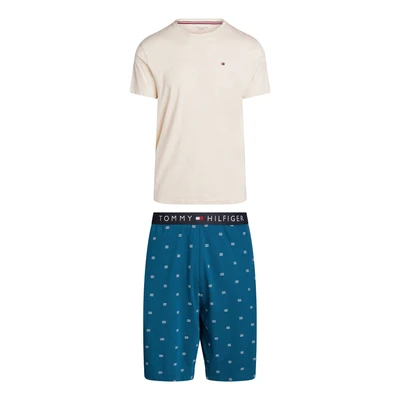 Abbildung von Tommy Hilfiger Underwear Schlafanzug CN SS SHORT JERSEY SET Print (Set, 2 tlg., 2er) mit