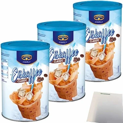 Abbildung von Krüger Family Eiskaffee Classic 3er Pack (3x275g Dose) + usy Block