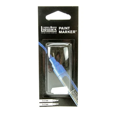 Abbildung von Liquitex 4690004 Professional Paint Acrylfarben Marker, ersatz Markerspitzen 4er Set 2 feine Spitzen 2x2mm, Schrägspitzen