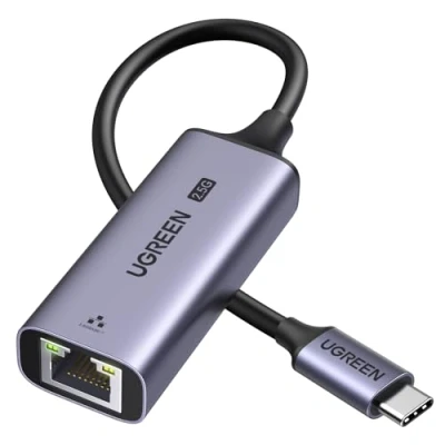 Abbildung von UGREEN Adapter CM648 USB C auf RJ45 Ethernet 2,5G Grau