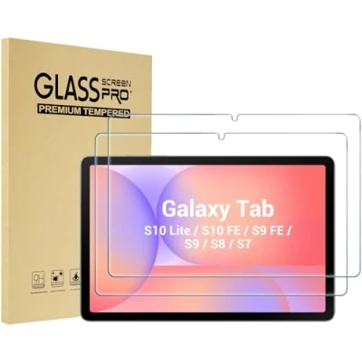 Abbildung von ProCase 2 Stück Displayschutzfolie für Galaxy Tab S9 FE 10.9&quot;/ 2023/ S8 2022/ S7 2020 11&quot;, 9H Härte Gehärtetes Glas Bildschirmschutzfolie Tablet SM X510/X710/X700/T870 Klar