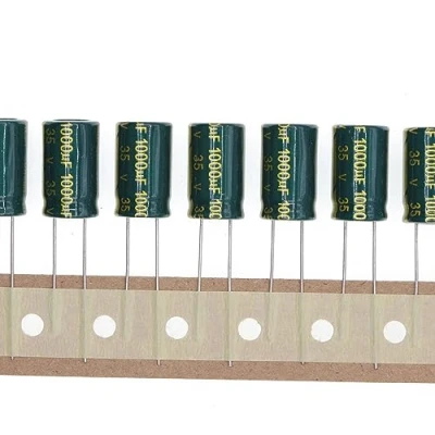Abbildung von 50 Stück 35V 1000UF Steckbarer Aluminium Elektrolytkondensator 10x17 10 * 17mm