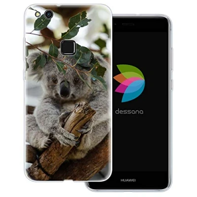 Abbildung von dessana Koala transparente Schutzhülle Handy Case Cover Tasche passend für Huawei P10 Lite Beuteltier
