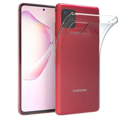 Abbildung von EAZY CASE Hülle kompatibel mit Samsung Galaxy Note 10 Lite Schutzhülle Silikon, Ultra dünn, Slimcover, Handyhülle, Silikonhülle, Backcover, Durchsichtig, Klar Transparent
