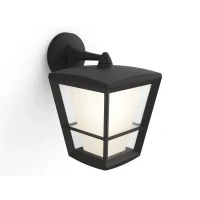 Abbildung von Philips Hue Econic Wandleuchte White and Color Schwarz hängend