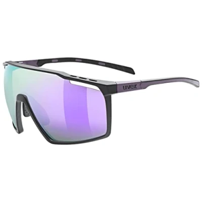 Abbildung von Uvex mtn perform Outdoorbrille für Damen und Herren starker Schutz vor Sonnenstrahlung druckfreier Sitz &amp; perfekter Halt black purple matt/purple one size