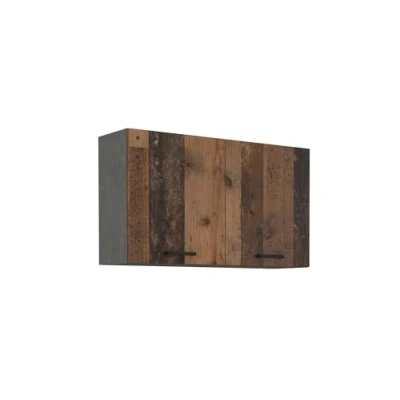Abbildung von Küchen Preisbombe Hängeschrank 100 cm Buffet Mario Old Wood Matera Küchenzeile Küche