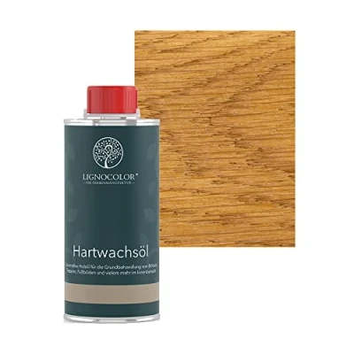 Abbildung von Lignocolor Hartwachsöl Holzöl für den Innenbereich (250 ml, Eiche Gold)