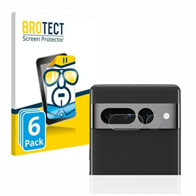Abbildung von BROTECT (6 Stück Schutzfolie für Google Pixel 7 Pro (NUR Kameraschutz) Displayschutz Folie Ultra Klar